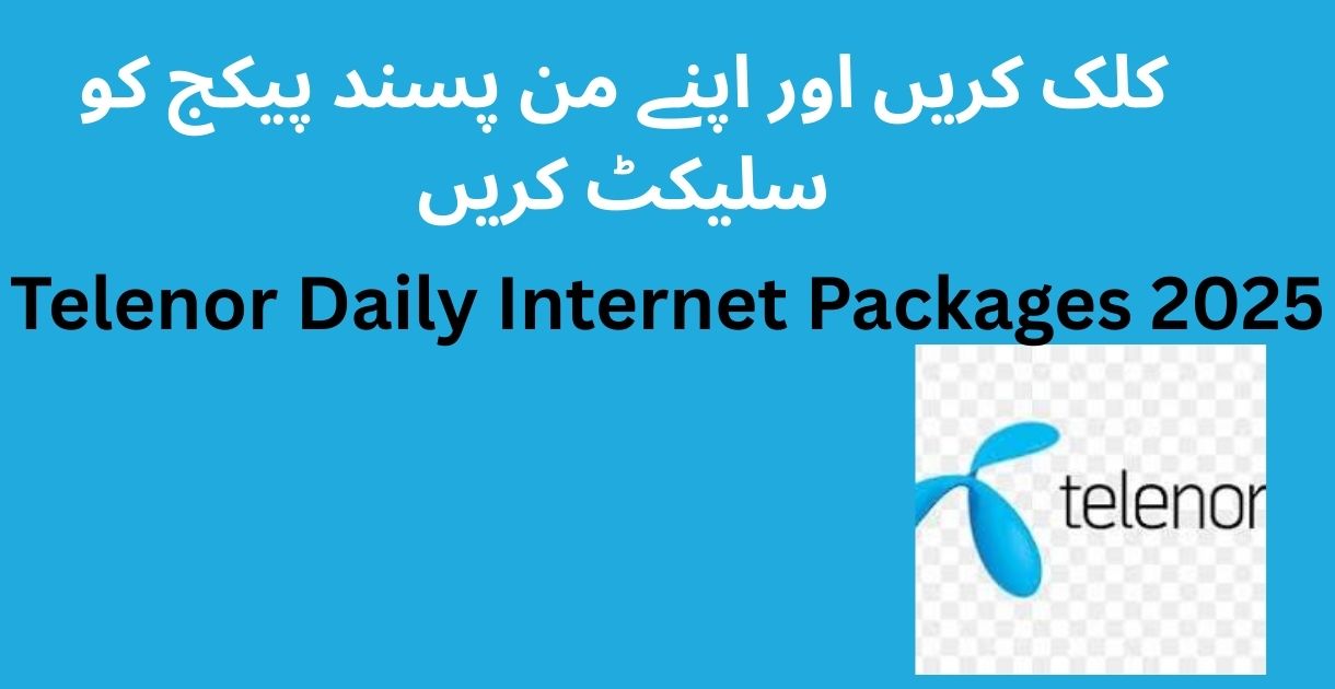 Telenor Daily Internet Packages
